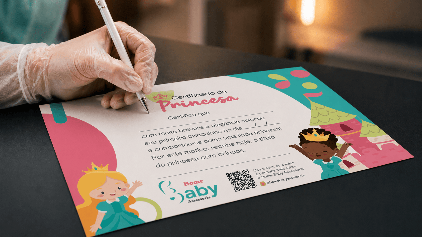 Certificado de Princesa - Home Baby Assessoria