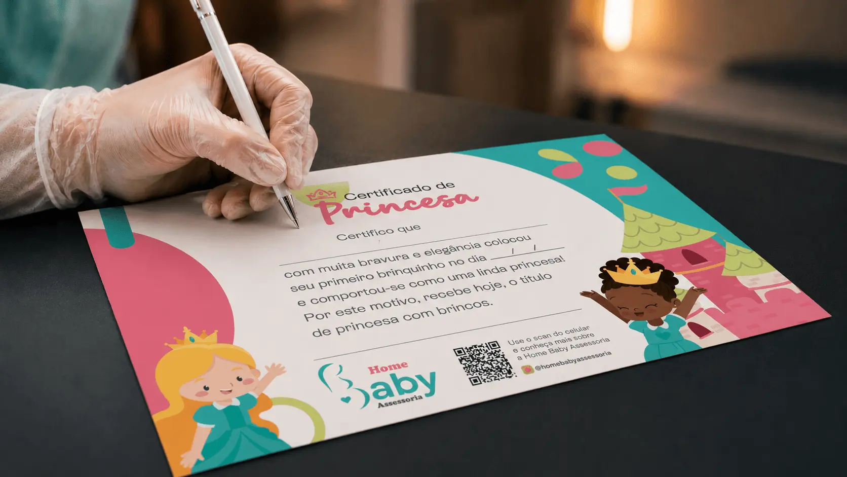 Certificado de Princesa - Home Baby Assessoria